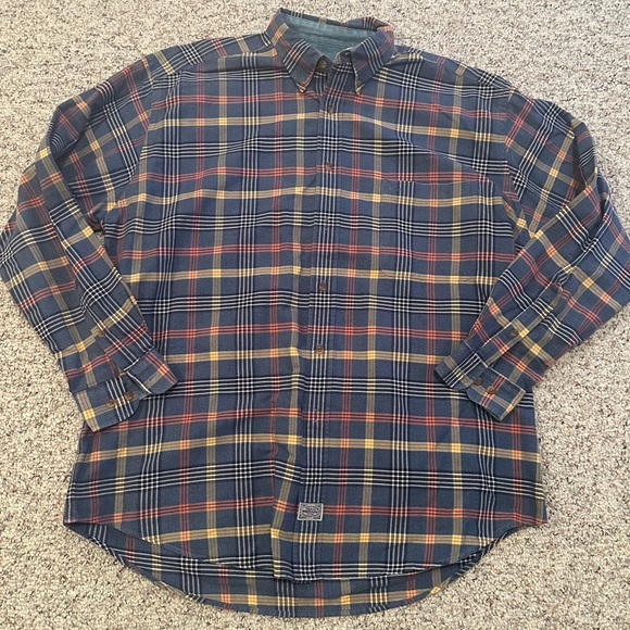 Vintage Woods and Gray Button-Up Size Large - Picture 1 of 4